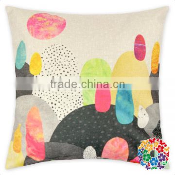 Fashion Digital Printing Small House Decorative Throw Pillow Case Cushion For Sofa