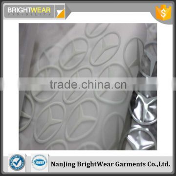 Manufacturer custom design white 3D silicone rubber logo heat transfer printing