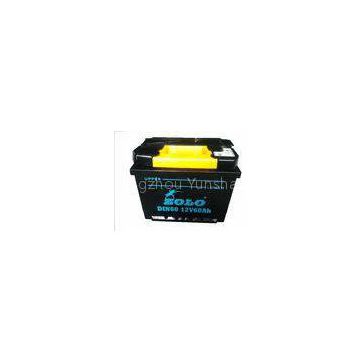 DIN60 60 AH Sealed Black Starting Car Battery, Pure Water, Acid Car Battery , Dry Charged Battery