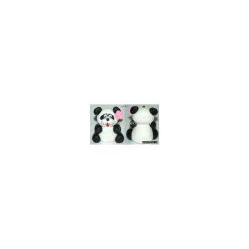 Miniature Mini Cartoon Clay Doll 1 to 2inch Panda Flower