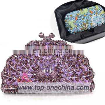 New arrival luxury crystal stones clutch evening bags,beaded evening bag for party bags