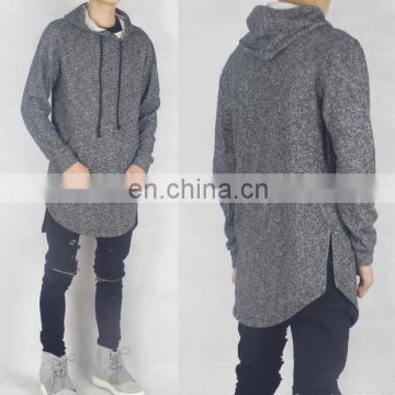 wholesale elongated hoodies - Men's Extra Long Hoodie
