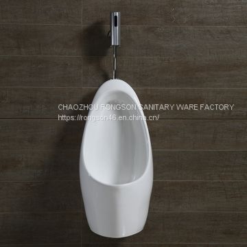 304 Stainless Steel Automatic Induction Urinal, Wall-Mounted Public Toilet  Urinal, Contact-Free Toilet Urinal with Flush Valve,Flushing Men's Urinal