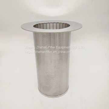 wedge wire screen tube with flange used for filtration system by zhehan filter