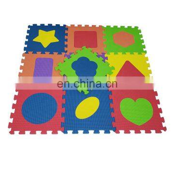 Melors OEM Service EVA Foam Baby Puzzle Play Mat With Shapes