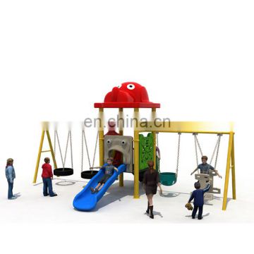 Tongyao Outdoor  children playground swing seats with plastic slide