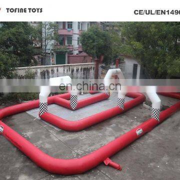 inflatable barriers go kart track