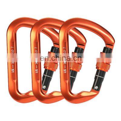 JRSGS 3PCS Auto Locking Carabiner for Camping Muti-function 30KN Outdoor Climbing Activity Aluminum Anodizing Snap Hook S7112B