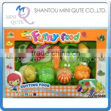 MINI QUTE Pretend Preschool Funny cutting food fruit Vegetable kitchen play house set learning educational toys NO.ZQ103666