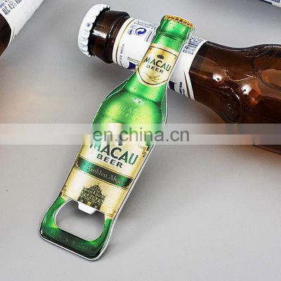 Custom Epoxy Logo Beer Shaped Decorative Bottle Opener