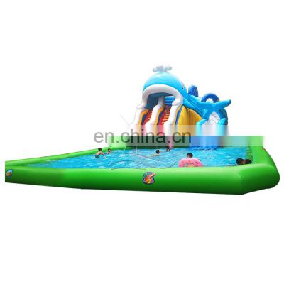 Cheap  inflatable slide water park equipment for sale