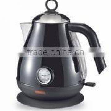 Thermometer Electric kettle with boil dry protection and 360 degree rotation for home use