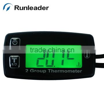 Runleader RL-TM004 Digital 2 TEMP METER thermometer temperature meter for Dirt Pit Bike Engine Motor Car temperature meter oil