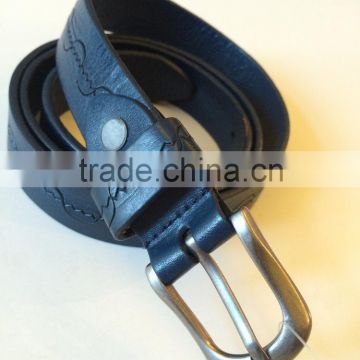 Cowboy Style Used Leather Belt Guangzhou Factory Vintage Men's Buckle Belt