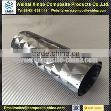 OEM carbon fiber car exhaust pipe made by professional manufacturer
