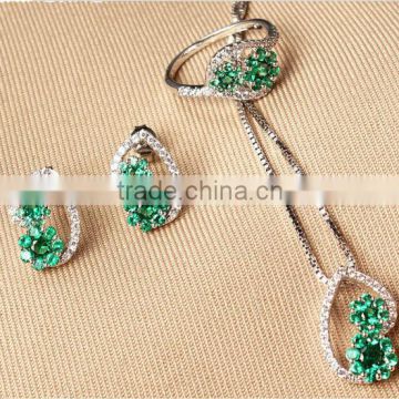 Alibaba new product cubic zirconia jewelry necklace set,unique jewelry set