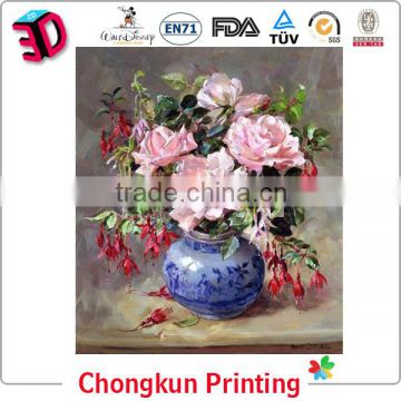 3D Oil Painting Pictures of Flowers