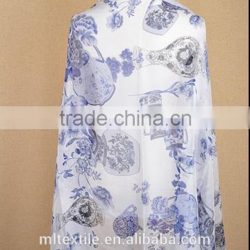 Factory Direct Custom Digital Printed Silk Chiffon Georgette Fabric