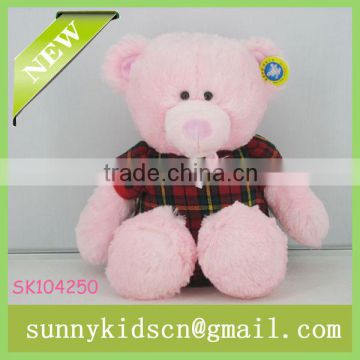 2014 HOT selling plush pink bear plush bear toy for plush soft toys