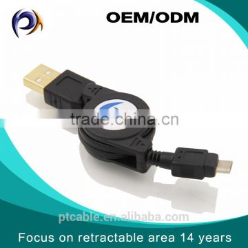 80cm Retractable usb charging cable usb to micro usb cable in many styles