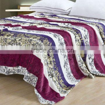 100% polyester soft high quality flannel fleece blanket