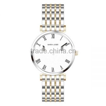 High end men genuine leather wristband design wrist watch