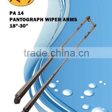 PA 14 pantograph wiper arm for engineering cars, double wiper arm, saddle wiper arm