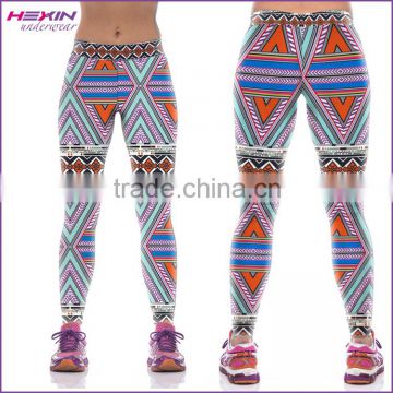 Womens Clothing Fall 2015 Yoga Pants Geometry Pattern New Mix Clothing Leggings