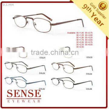 2013 designer stylish metal reading glasses