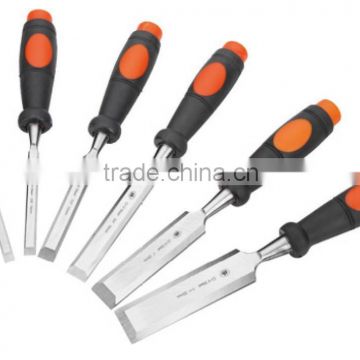 chisel wood chisel with two color plastic handle