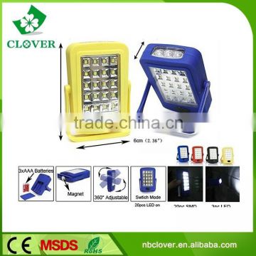 20pcs 2835 SMD LED+3pcs LED 3*AAA battery high quality led working light