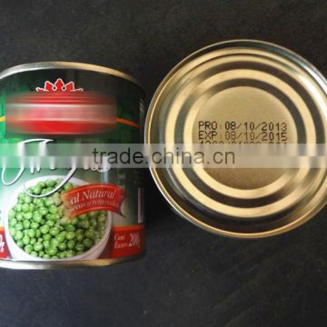 300G/200G Best Canned Green Peas for South American Market
