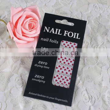 2014 wholesale china Nail art foil sticker/nail stickers & foil decals for led gel nail polish suppliers