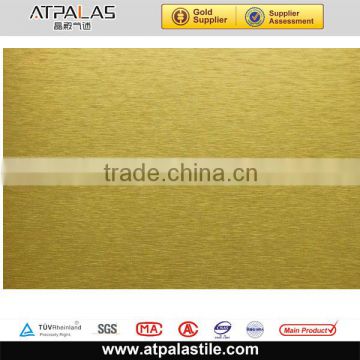 brush panel aluminum golden composite decorative kitchen wall panels