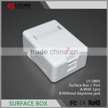 LY-SB05 1 Ports Surface Mount Box for RJ45 Module