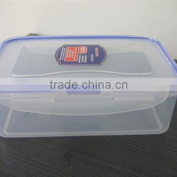 2500ml clear plastic lock box, clear plastic lunch bento boxes