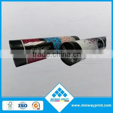 custom rigid cardboard paper tube with glossy lamination packaging for lipbalm lipstick container hot sale at competitive price