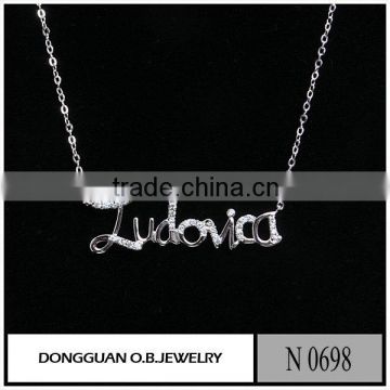 Clavicle Necklace Thick Pure silver costume necklace