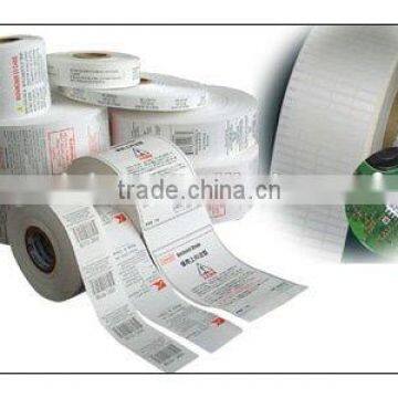 Guangzhou manufacturer high quality oem garment hang size card adhesive labels stickers