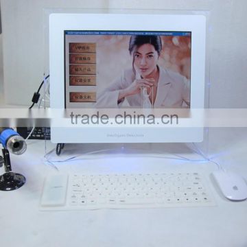 AYJ-J019(CE) portable skin analyzer machine,reveal skin analysis machine with keyboard/Facial skin analyzer machine