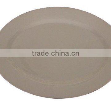 Ceramic white plate