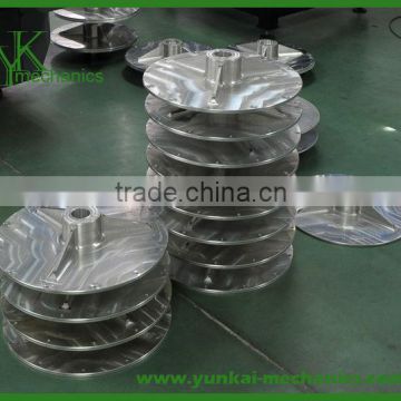 CNC machining stainless steel base, steel foundation by cnc turning
