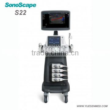 Trolley portable sonoscape s22 ecografo color doppler