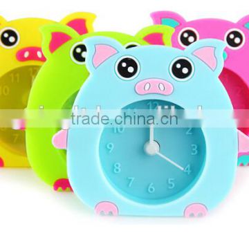 Pig Shape Silicone Alarm Clock