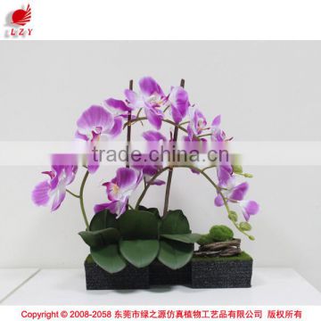 artificial table orchids Customized with foam base