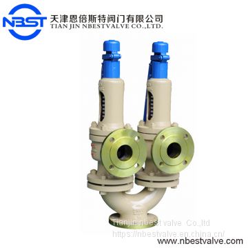 Double Safety Valve For Steam A37H-16C Pressure Duplex Spring Type