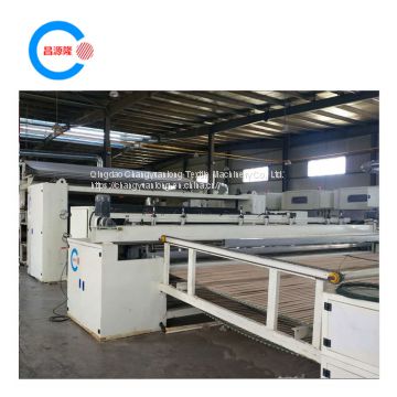 Polyester wadding production line and thermal wadding machine