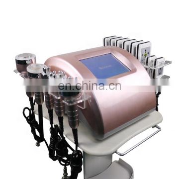 2020 6 in 1 high frequency  vacuum cavitation system ultrasonic lipo 80k cavitation rf body slimming machine