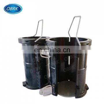 Cast Iron Cylinder mould 100*200mm for concrete elastic modulus test Split plastic cylinder mould