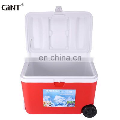 GiNT Big Capacity 50L Made in China Ice Cooler Box Portable Hard Case Cooler with Wheels